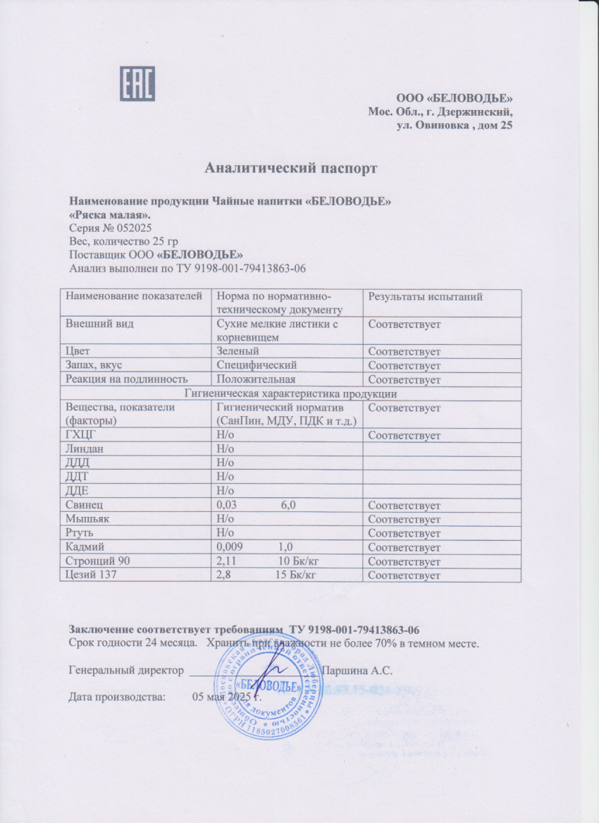 Паспорт №052025
